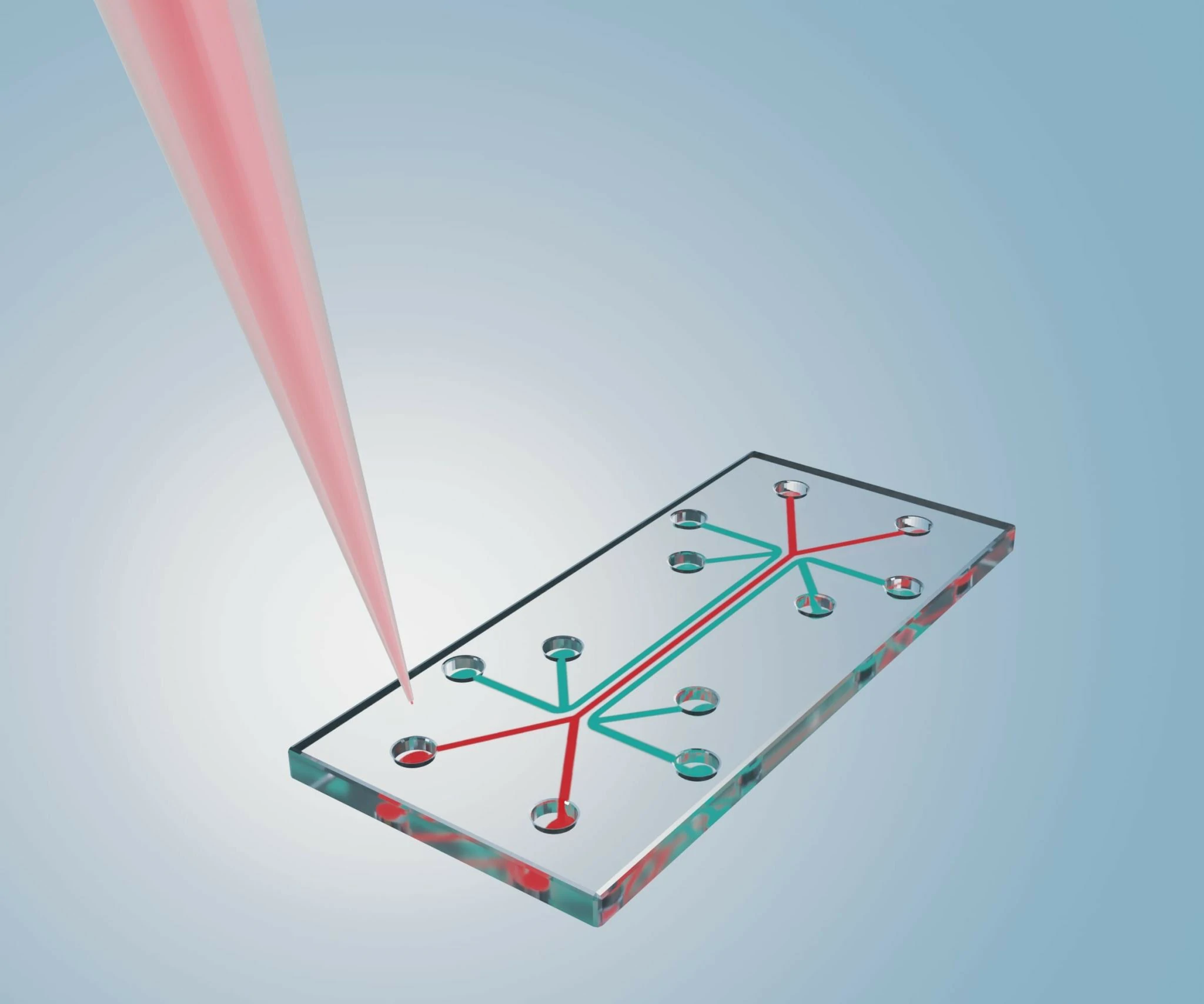 microfluidic glass chip, custom glass chip, lab on chip glass
