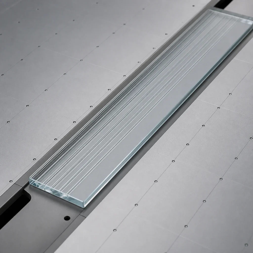 LED Groove Cover Glass