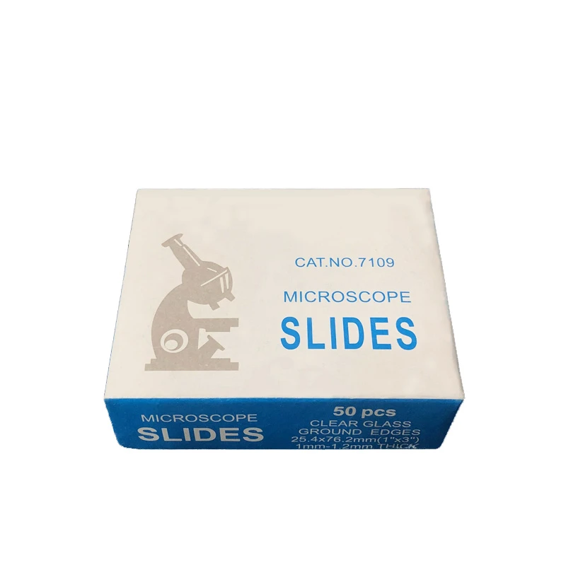7109 Polished Edges Single Frosted End Microscope Glass Slide