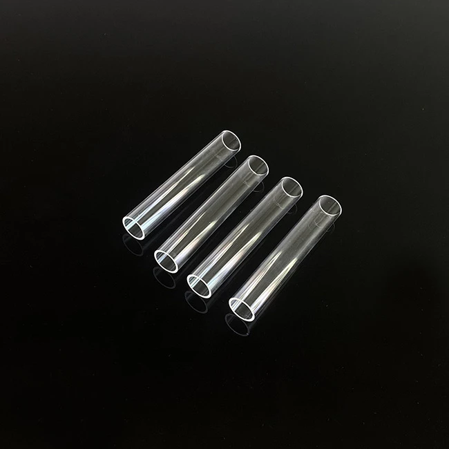 Clear Round Fused Silica Glass Tube Large Diameter Clear Quartz Glass Tube Borosilicate Clear Glass Bubble Pipe