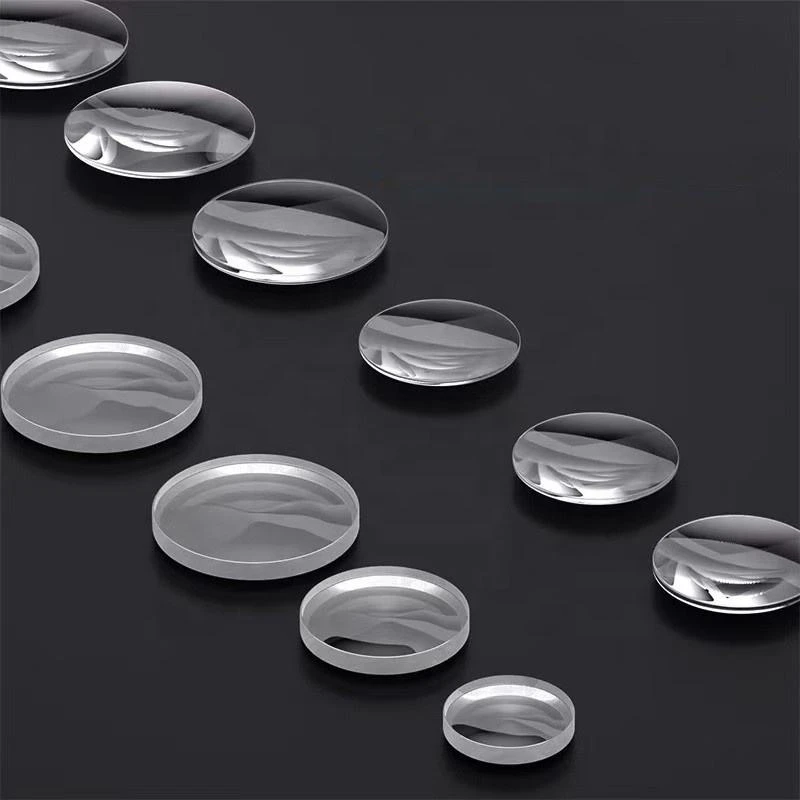 Custom Optical Glass UV Grade Calcium Fluoride CaF2 Spherical Plano Convex Lens for Ultraviolet Sun-Blind Detector