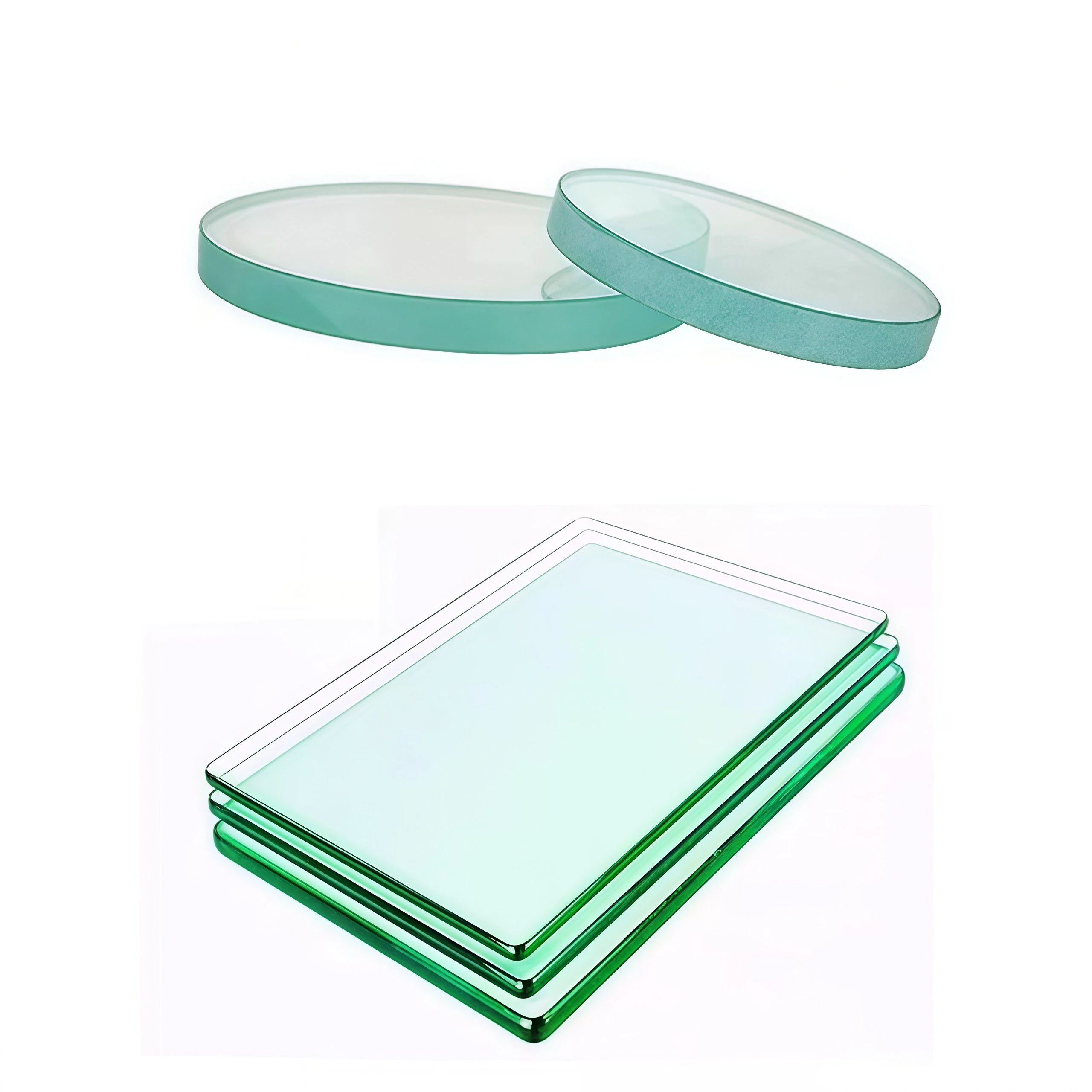 Custom Tempered Aluminosilicate Glass High Borosilicate Glass Plate Panel
