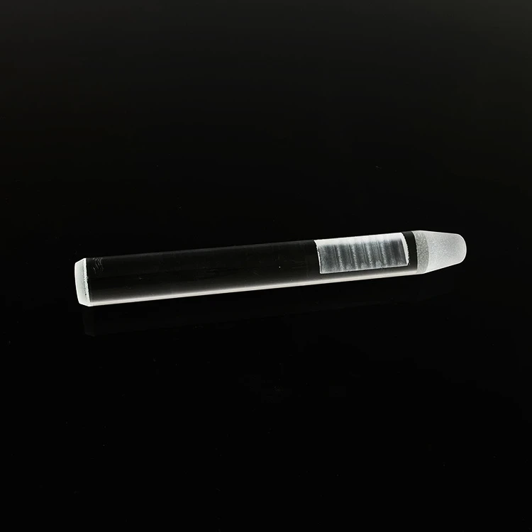 Customize Polished Clear Quartz Glass Semi-Circle Profile Bar Quartz Rod