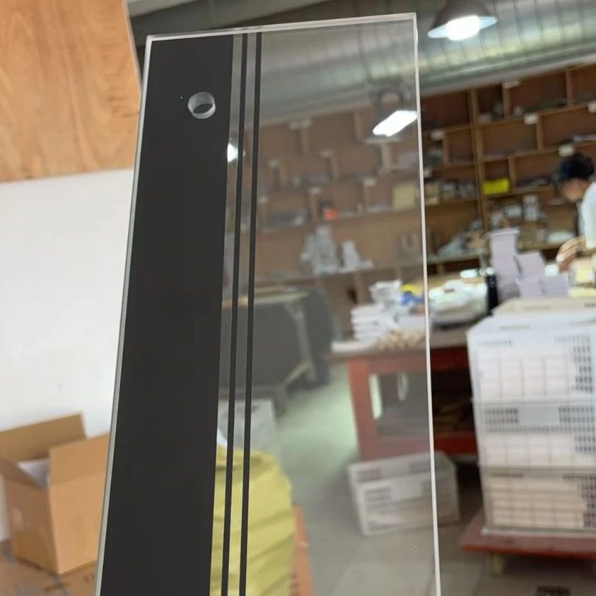 Customized Shape Transparent Quartz Glass Plate Borosilicate Glass Panel with Hole