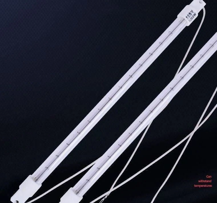 Double Layer Quartz Tube 1000W Short Wave Heat Lamp Halogen Infrared Heater