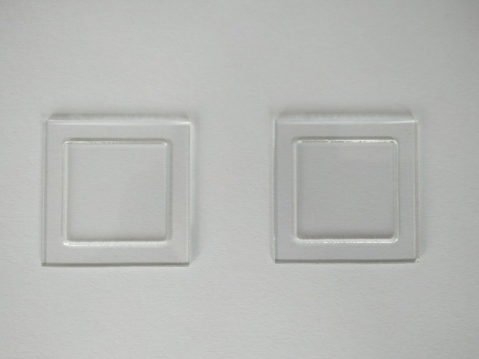 Encap Glass Recessed Cover Plate, Etched Glass, LED Display Package,