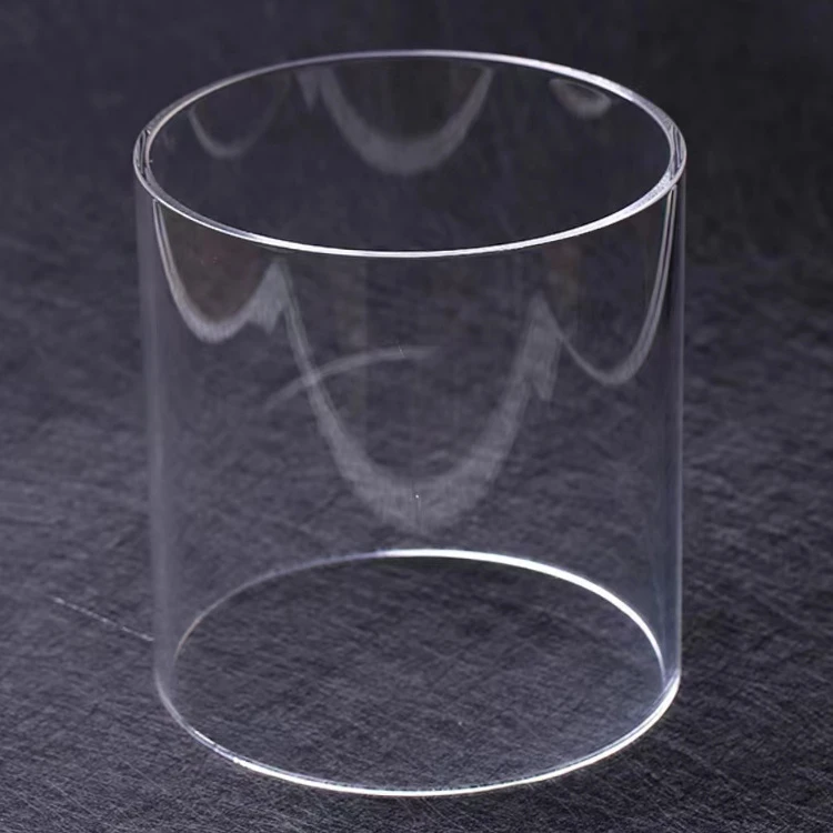 Excellent Material Size Can Be Customized Heat Resistant Borosilicate Glass Tube Blowing Od 50mm 60 mm Flat Bottom