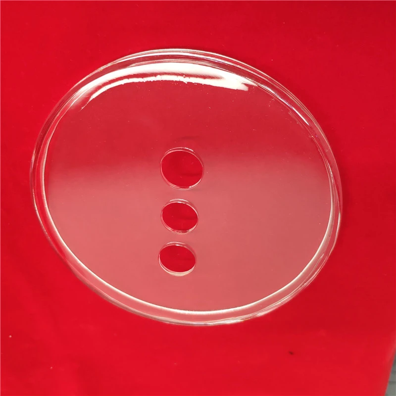 Heat Resistant Clear Laser Drilling Transparent Silica Wafers Quartz Glass Disc Plate