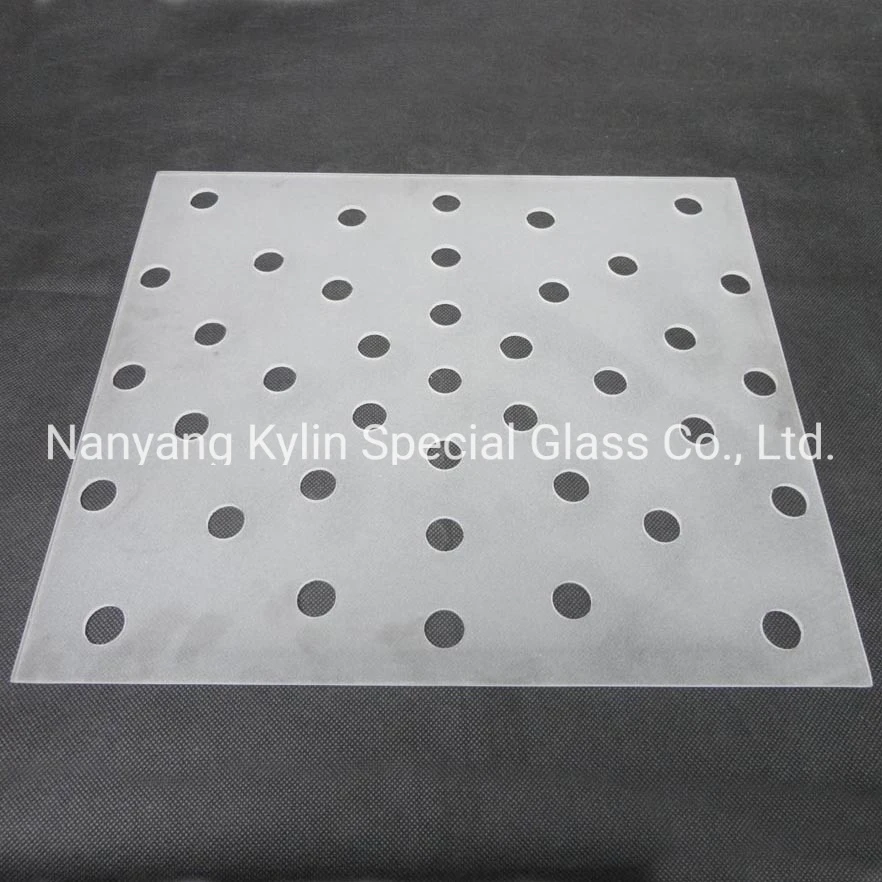High Performance Borosilicate Glass Flat Cover Panel Glass Plate with Holes