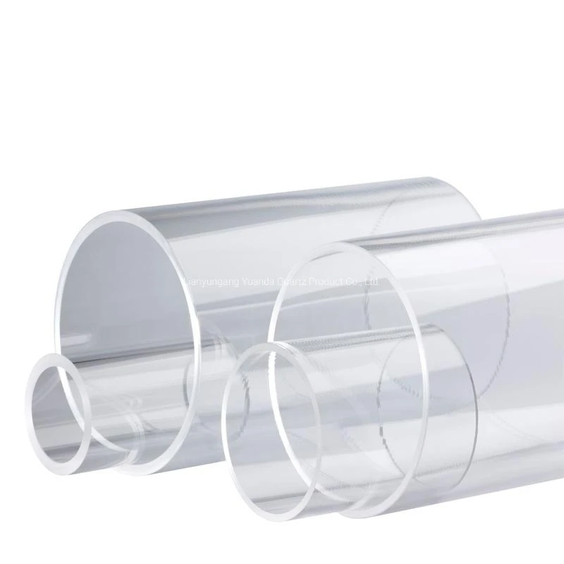 High Pressure Customization Transparent Quartz Glass Tube for Laboratory Test