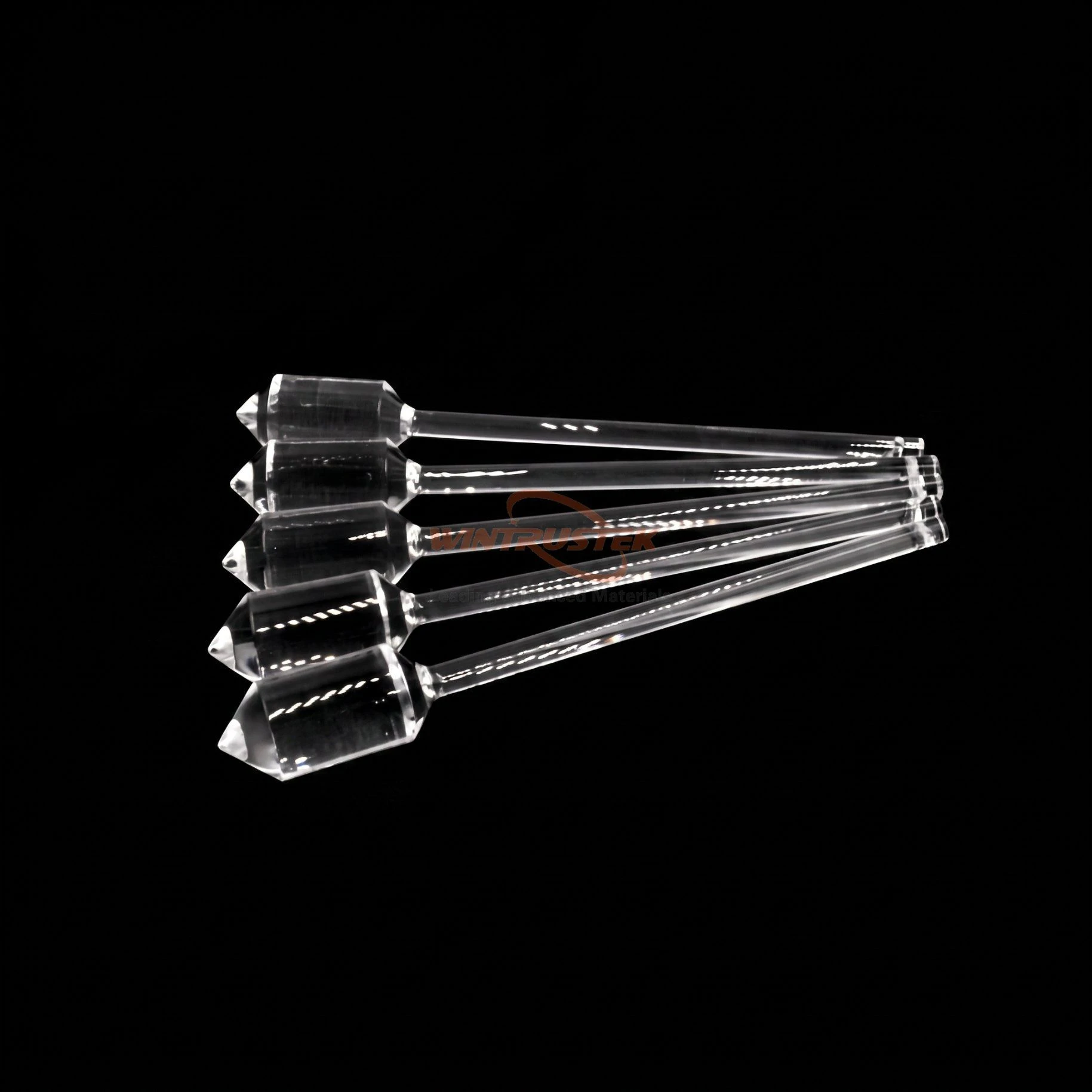 High-Purity Conical Tip Fused Quartz Light Guide Rods