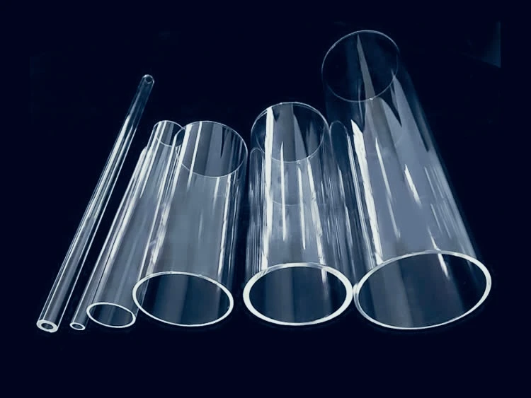 High Purity Transparent Quartz Heat Resistant Quartz Polished Clear Borosilicate Glass Tube