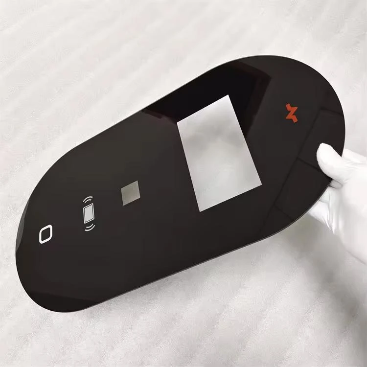 High Quality 2mm-6mm Ceramic Printing Bend Cover Glass for Charging Pile Tempered Glass