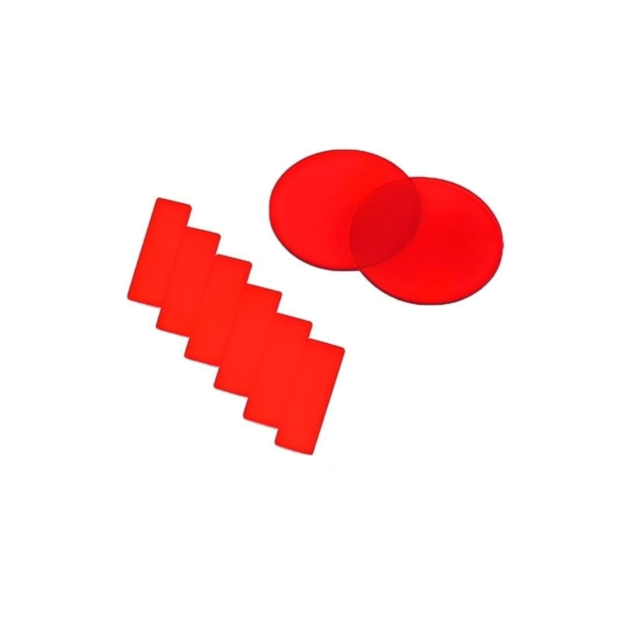High-Quality Red Glass Filter for Photography and Optical Use