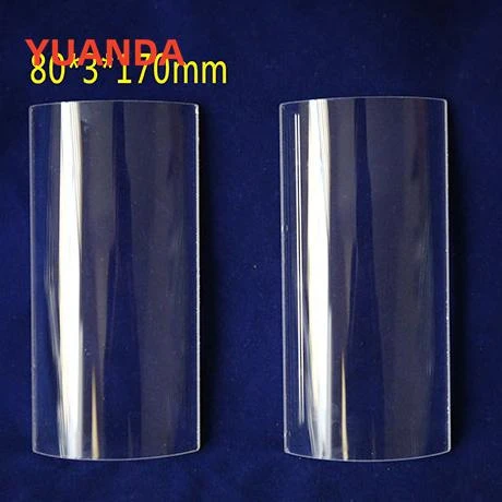 High Temperature Resistant Quartz Curved Glass Sheet Is Used for Barbecue Glass Cover