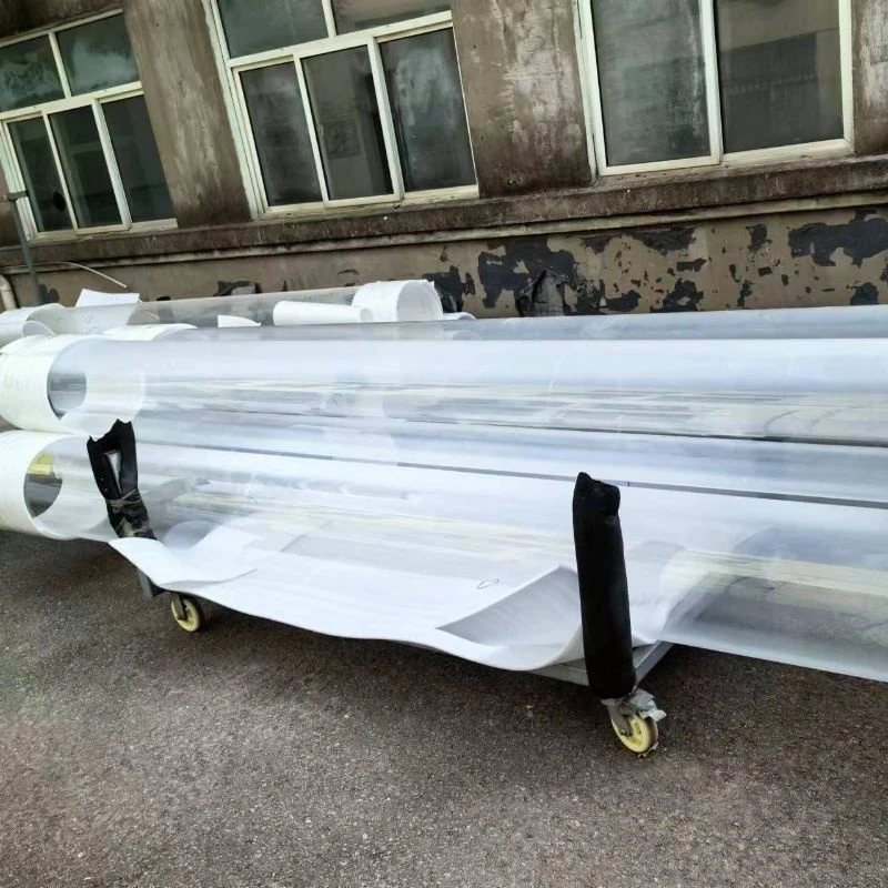 High Temperature Resistant Quartz Tube Large Diameter Quartz Tube Furnace