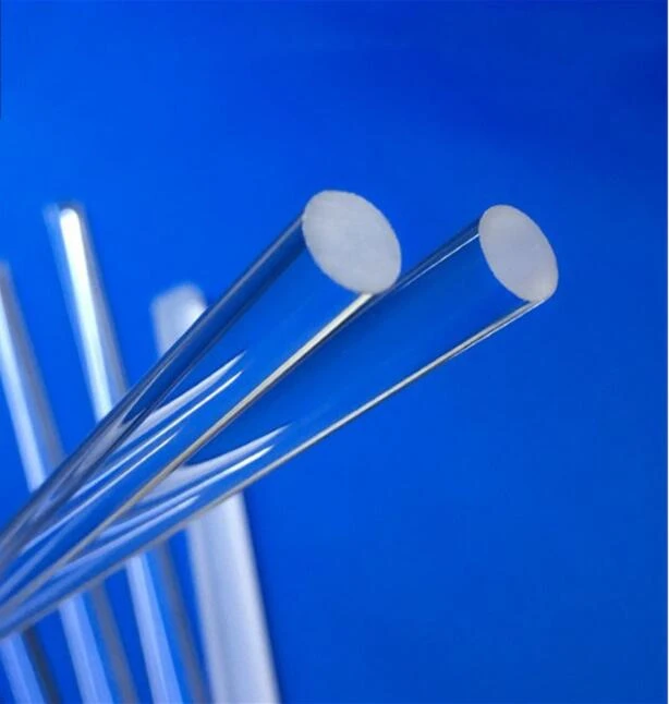 High Temperature Resistant Source Factory Quartz Semicircle Solid Glass Rod