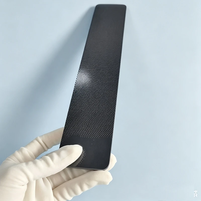 High Temperature Resistant Tempered Ceramic Glass Jet Black Polished Surface 4mm Rectangular Gas Fireplace Window 760°C Max Temp High Strength Glass Sheet
