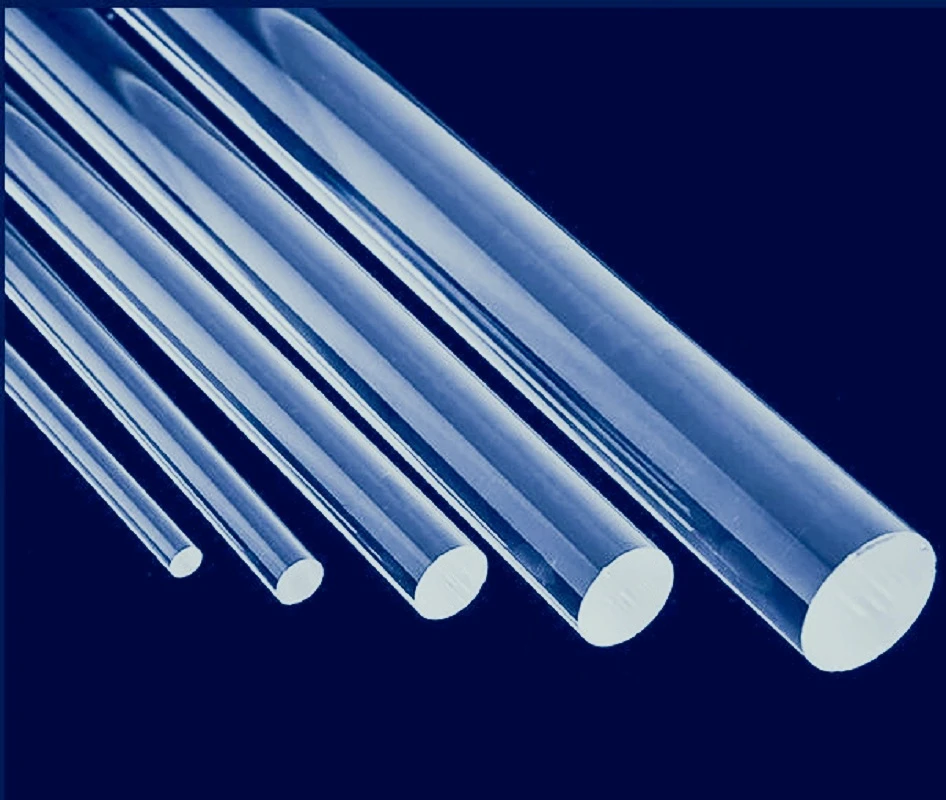 High Transparent Borosilicate Crystal Glass Solid Rod for Producing Convex Mirror