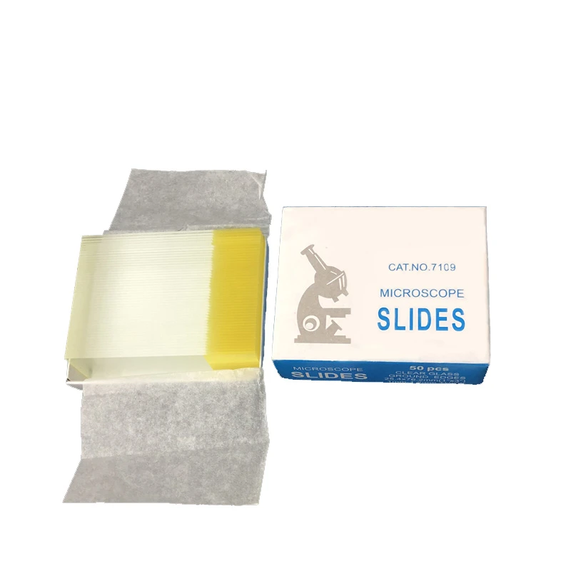 Laboratory 7109 Polished Edges Single Frosted End Microscope Glass Slide