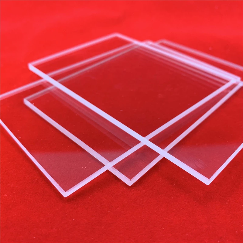 Manufacture High Temperature Clear Square Fused Silica Quartz Glass Plate