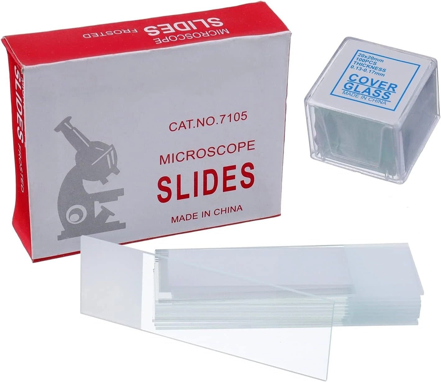 Microbiology Hematology Clear Glass Prepared 7105 Frosted Microscope Glass Slides
