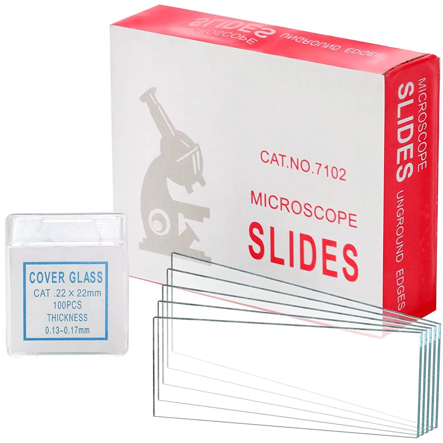 Microscope Glass Cover Pre-Cleaned 24mm X 50mm Coverslips 100