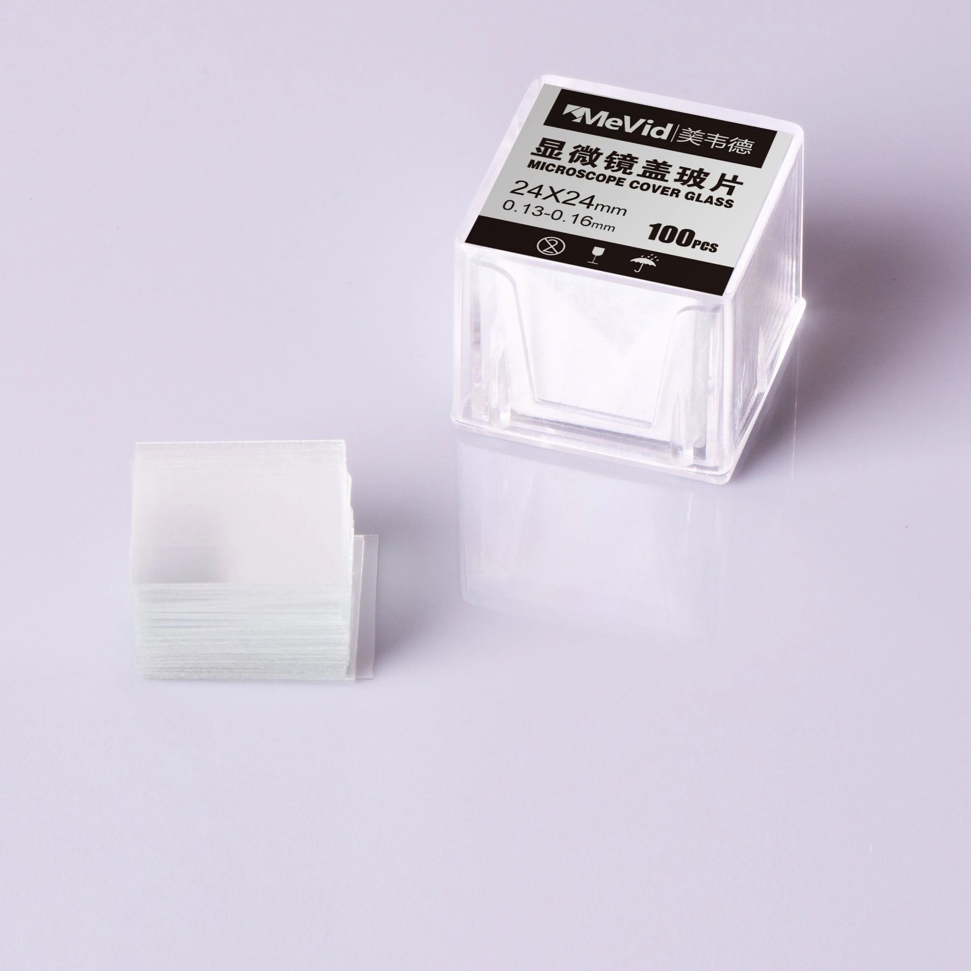 Microscope Slide Pre-Cleaned Hemaglas Cover Glass for Lab Use