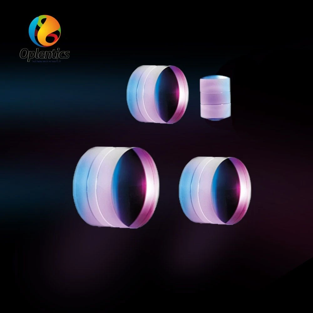 Multi-Layer Coating UV No61 Glue Optical Achromatic Triplet Cemented Lens