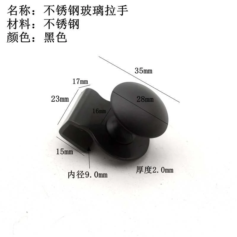 Non Perforated Handle Glass Clamp Holder Glass Handle