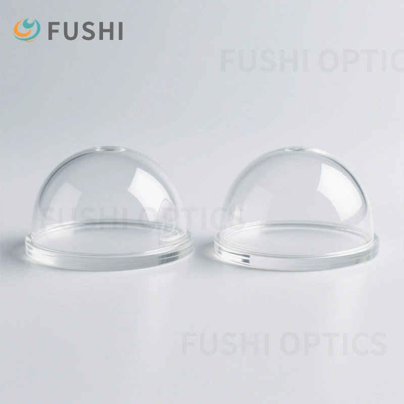 Non-Reflective Matte Finish Optical Dome Lens Reducing Ghost Images Under High Intensity Illumination