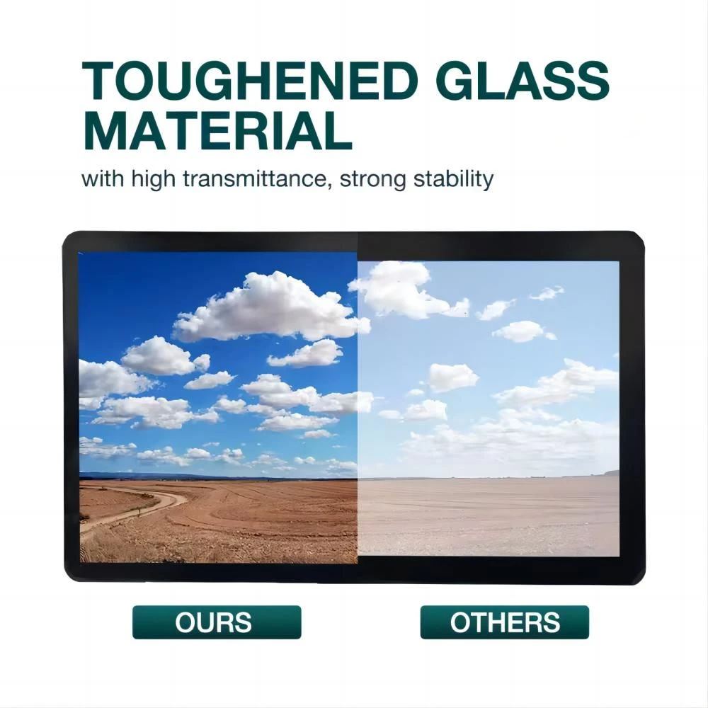 OEM 0.5-1.1mm Tempered Glass for Laptop Cover Glass Panel with Silk Screen Printing