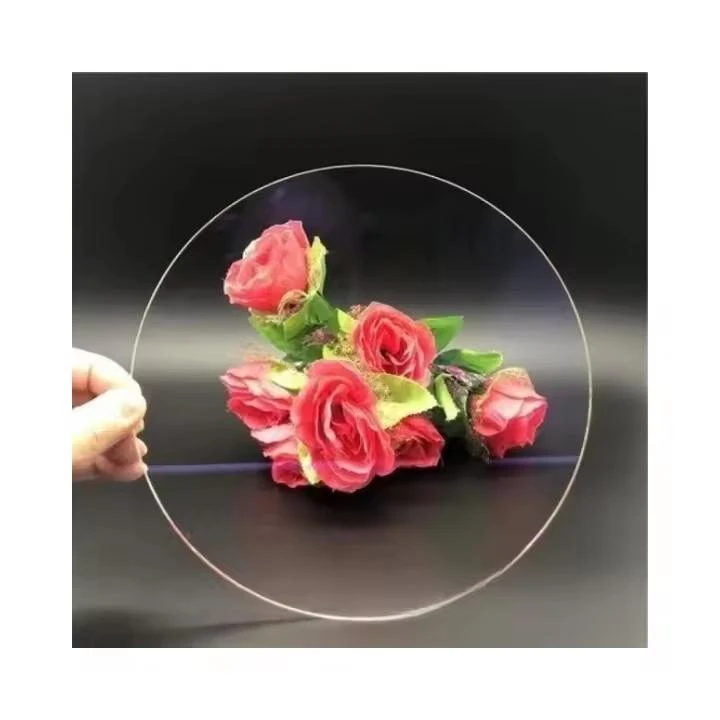 OEM Manufacturer Polished Round Tempered Glass for LED Light Cover Glass with Ar Coating