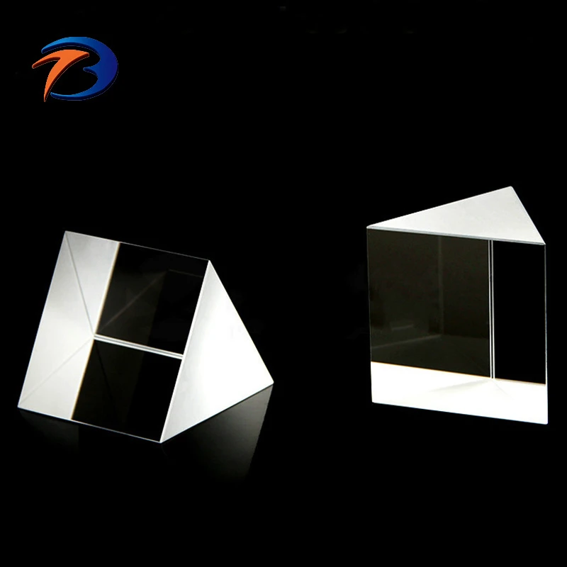 Optical Bk7 Crystal Equilateral Triple Prism