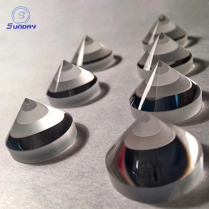 Optical Bk7 K9 Sapphire UV Fused Silica Jgs1 Cone Prisms