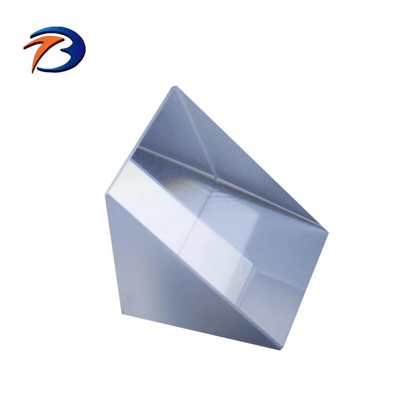 Optical Glass Bk7/K9 Prism Triangular Fingerprint Prism Glasses Climbing Prism Mirror