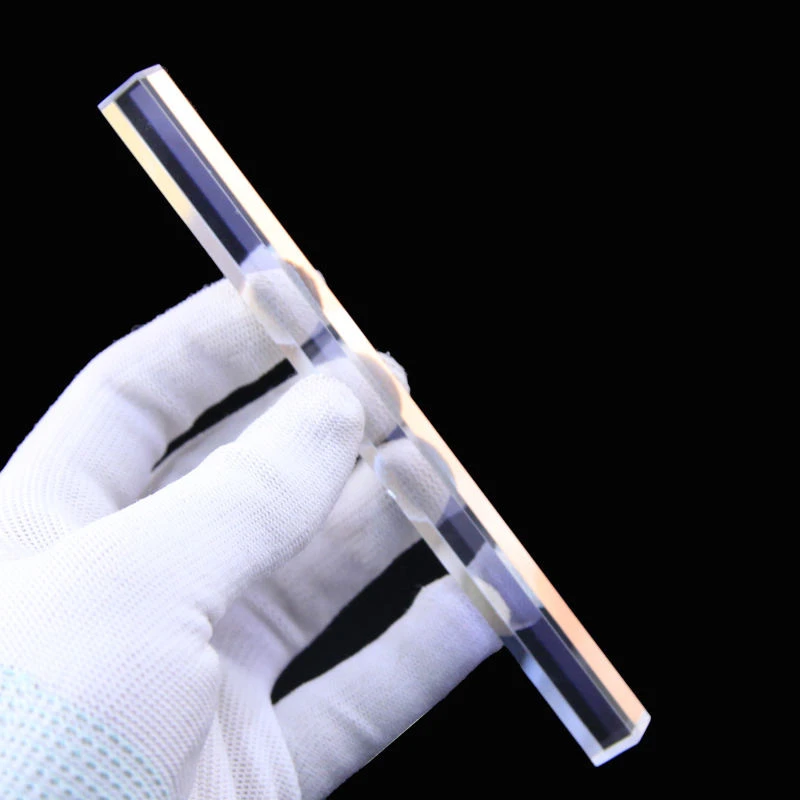 Optical Glass Square Fused Silica Rectangle Cuboid Prisms Light Guide Rod Beauty Stage Light Four Prism Light Guide Prism