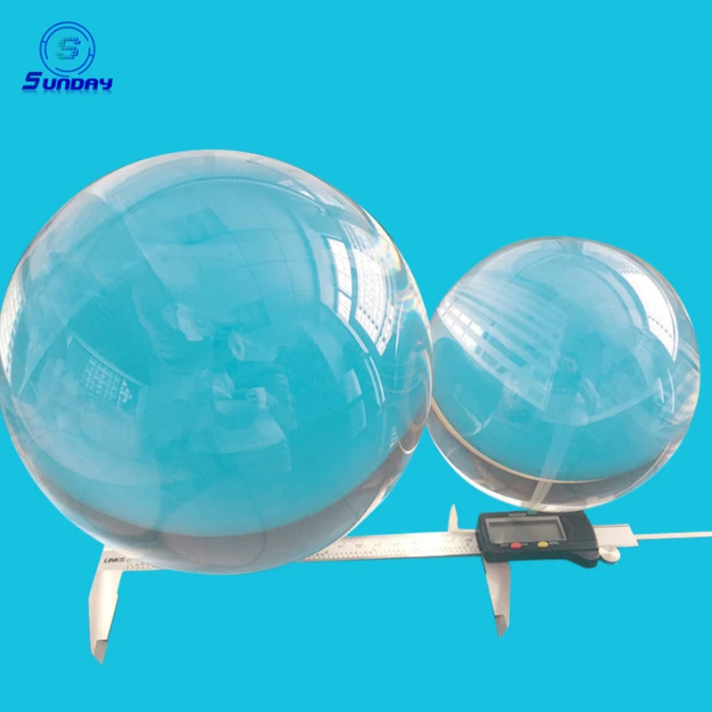 Optical Stock 4mm Sapphire Glass Ball and Half Ball Lens