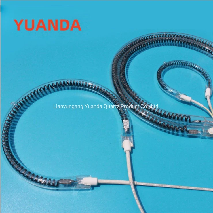Pear Shaped Quartz Carbon Fiber IR Heating Tube Lamp 220V 380V