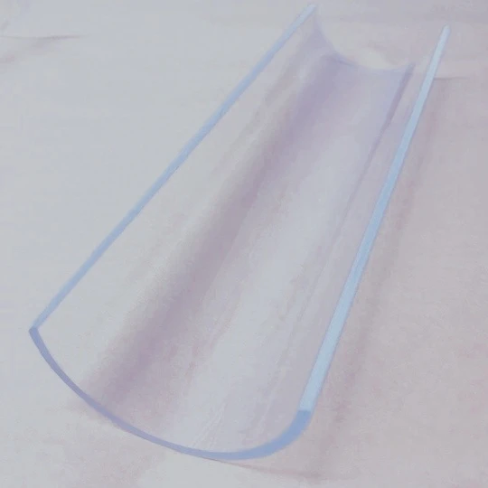 Pyrex Borosilicate Glass Half Cylinder Glass Tube