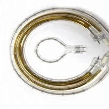 Quartz Infrared Heating Lamp 2500W with Twin Tube Gold Reflector IR Quartz Tube Lamp Replacement of Heraeus 09755255