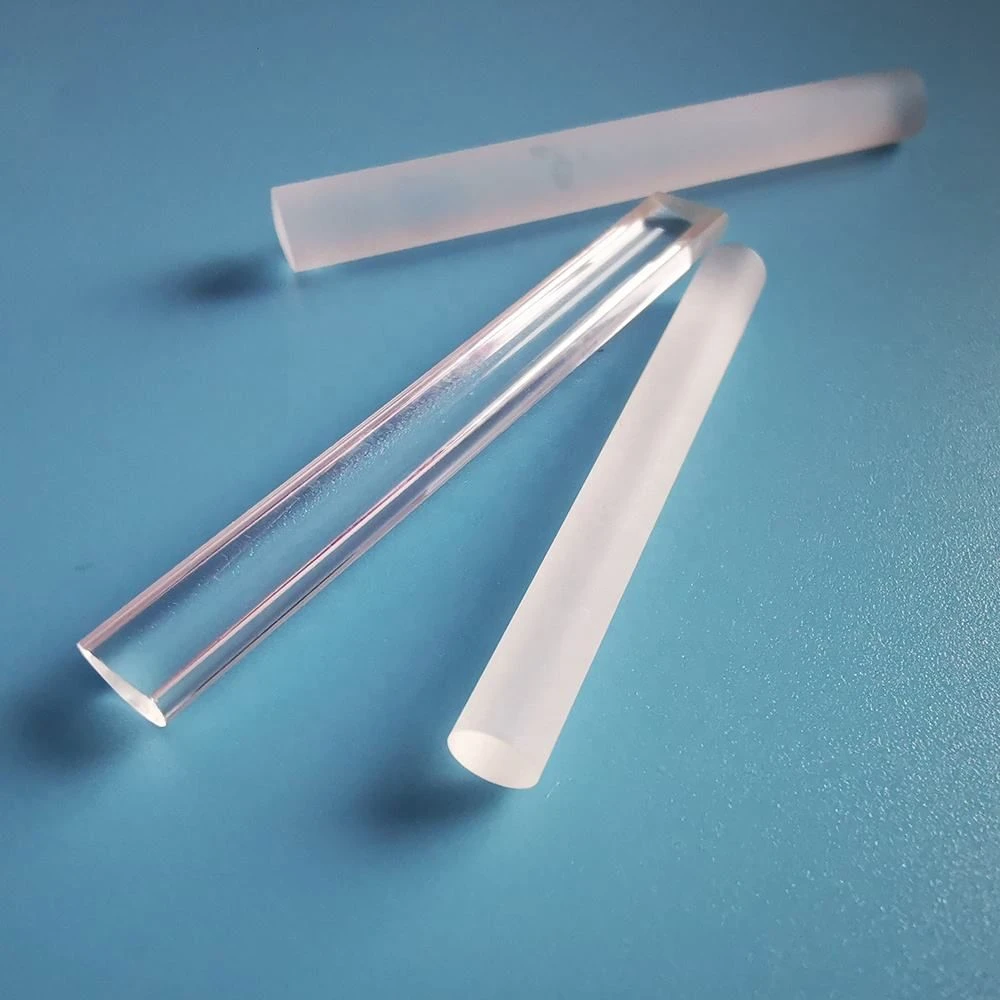Quartz Rod Light Guide Rod Jgs1 Jgs2 Jgs3 Optical Glass Lens Rod Light Transmittance of 99%, Resistant to High Temperatures Quartz