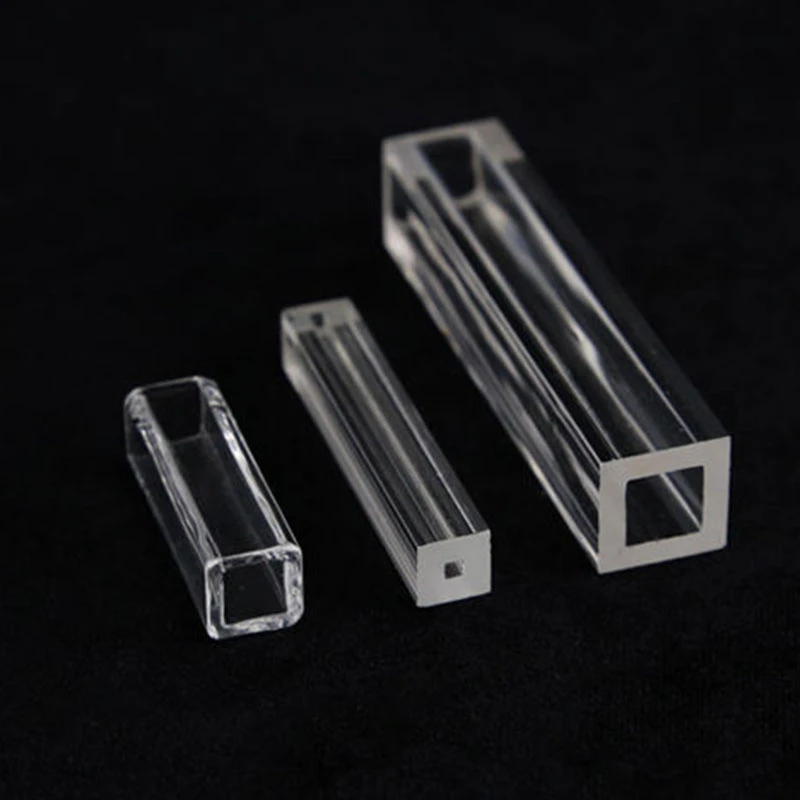 Rectangular Tube Square Quartz Glass Tubes with Different Sizes