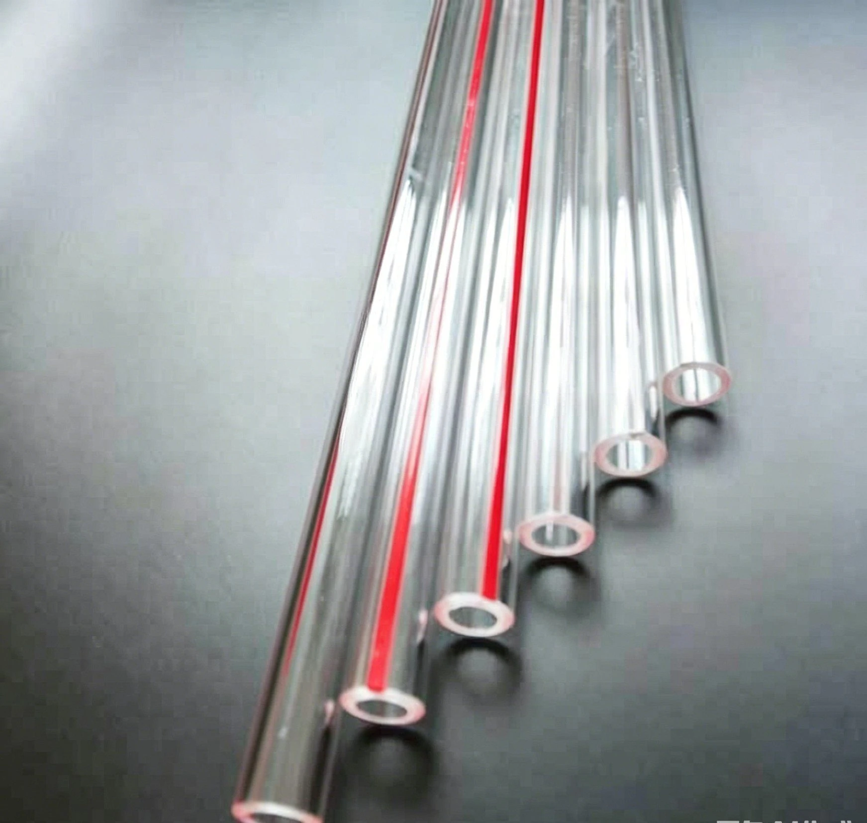 Red Line & Transparent Level Gauge Glass Sight Glass Tube