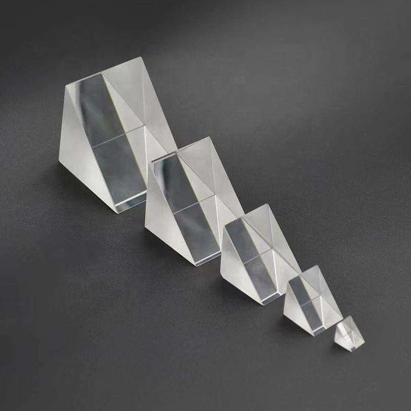 Right Angle Prism Reflection Small Isosceles Polyhedral Prism Rectangular K9/Bk7 Optical Glass Processing Prism