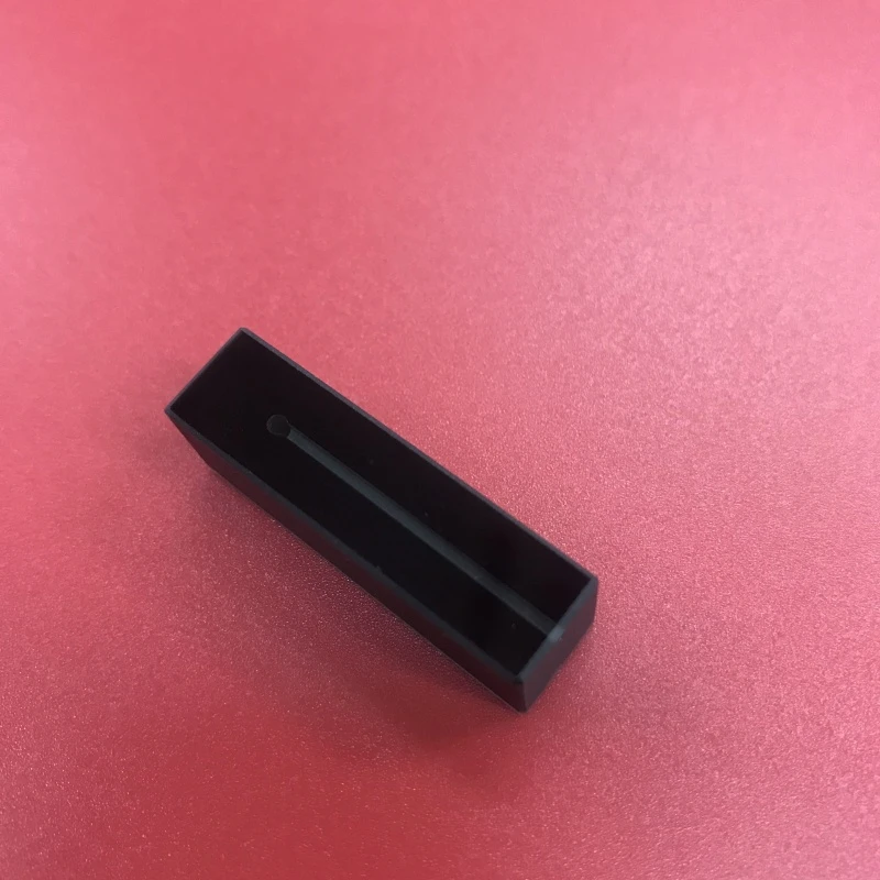 Semi Micro Cuvette Quartz Spectrophotometer Cell Black Wall Quartz Glass