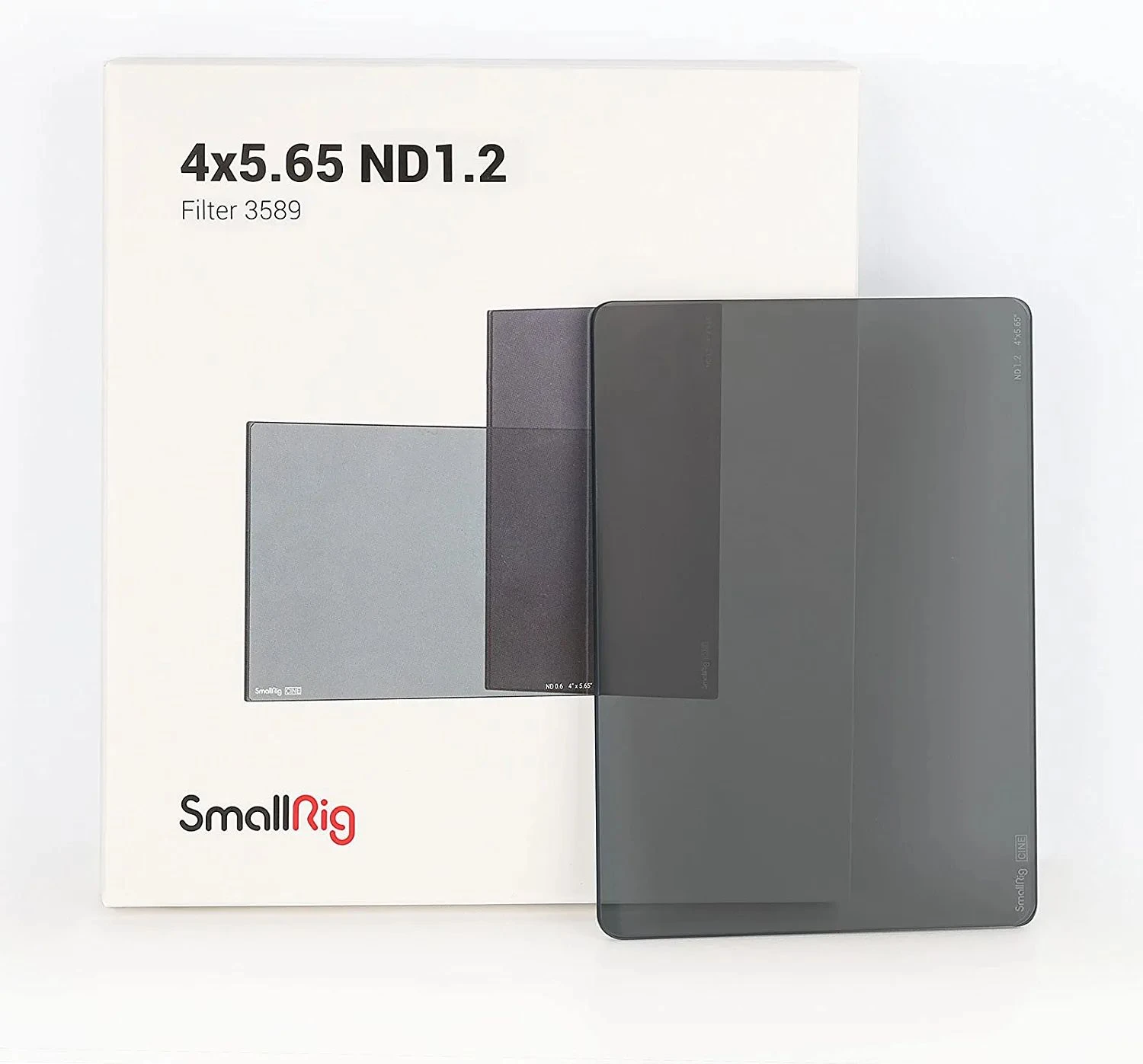 SmallRig 4 X 5.65 ND1.2 Filter (4 Stops), 4mm Thick Square Neutral Density Density Filter, with Multi-Layer Coatings Schott B270 Optical Glass, Fits for Matte B