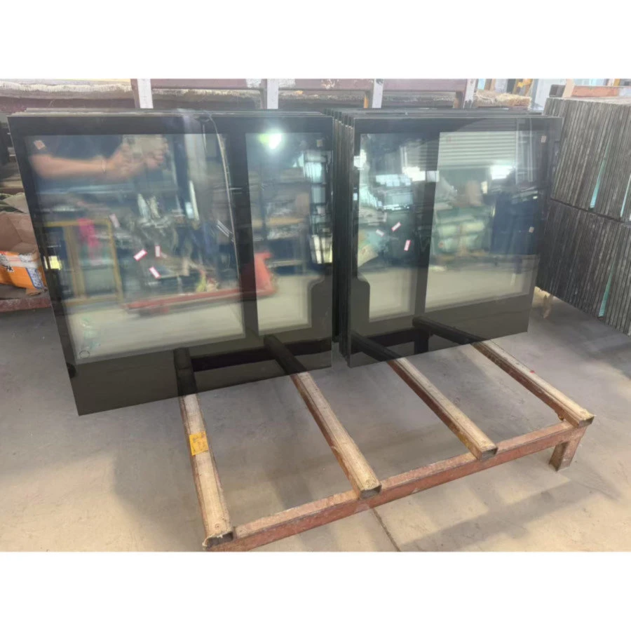 Smooth Polished Round Corner Tempered Glass for Bakery Refrigerated Display Counter