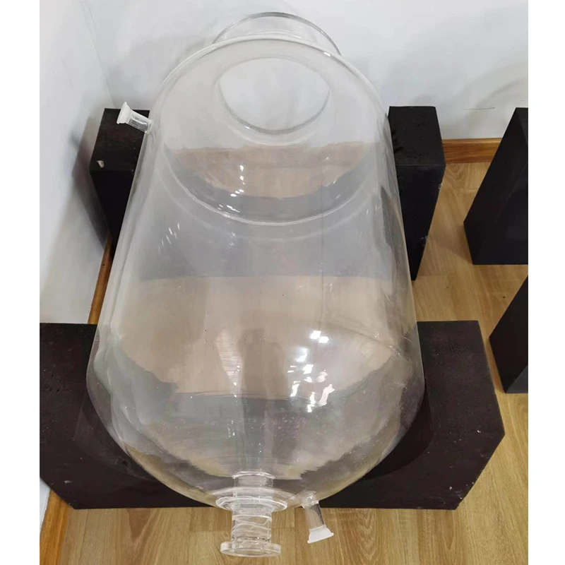 Specially Produce Quartz Glass Joint Tube with Flange Quartz Glass Tube Flange