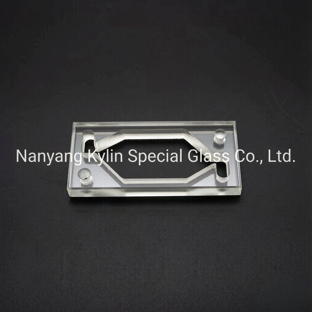 Square Quartz Glass Plate Borosilicate Glass Sheet Drill Holes with Hole